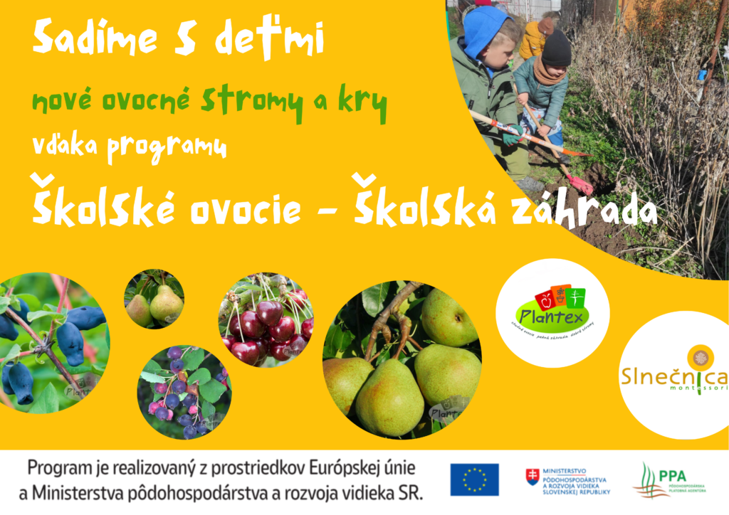 Program Školské ovocie - Školská záhrada